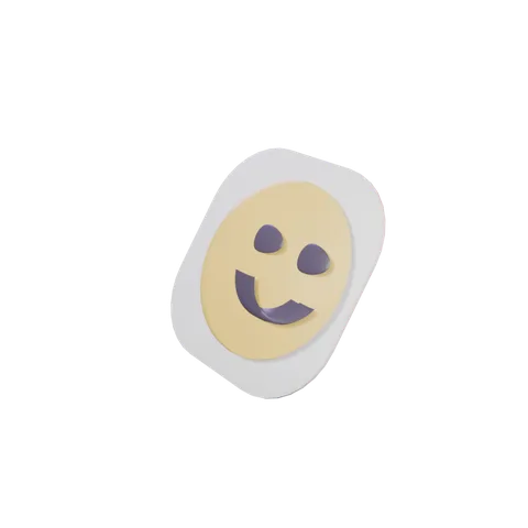 A smiley sticker